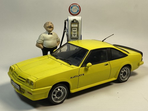 Opel manta geel - geel, 1:18