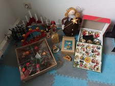 Weihnacht Trödelkiste, Flohmarktteile Flohmarkt Konvolut, Trödel  13 Teilig