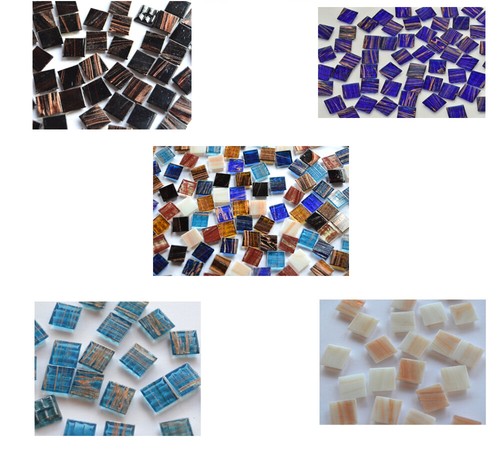 100 glas mosaiksteine mit - mosaiksteine,