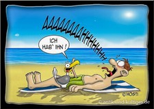 Witzige Postkarte hab ihn