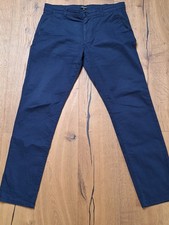 LAWRENCE GREY - Herren Chino Hose - Stretch - Blau - Gr. 50