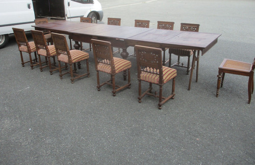 Antike essgruppe esszimmer set - antike,