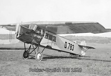 Blechschild 20x30cm Fokker