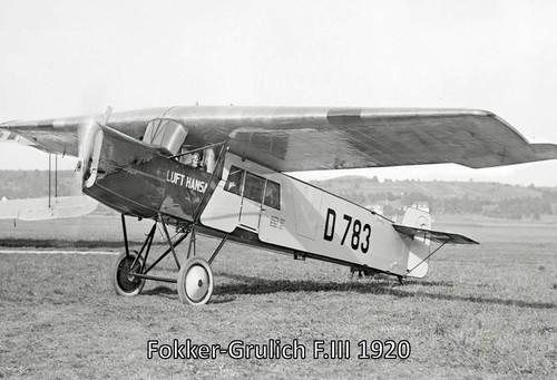 Blechschild 20x30cm fokker - 20x30cm,