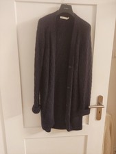 hess natur Strickjacke Cardigan Alpaka/Schurwolle Dunkelblau Gr. 36
