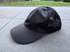 Gucci GG Guccissima Herren Cap Mütze Gr M 58cm Logo Schwarz Leder Stoff NP 400€