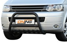 Frontbügel mit Unterbodenschutz für VW T5 2003-2015 SCHWARZ 70mm Gutachten