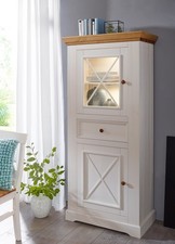 Vitrine Schrank Massivholz