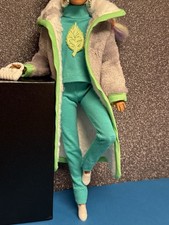 Barbie Fashion Kleidung,warmer Mantel,2 Teiler Set , Langarm Shirt Hose,Tasche