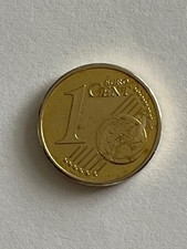 1 Cent Fehlprägung - 2007 - D - ein Cent - Gold Farbe