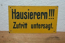 Altes Blechschild 30er Jahre