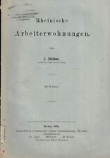 Stübben, Rheinische Arbeiter-Wohnungen, Wohnungsbau Siedlungsbau Rheinland, 1901