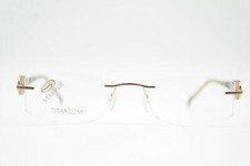 Brille Stepper SI-91310 TITANIUM Bronze Braun Transparent Randlos eyeglasses Neu
