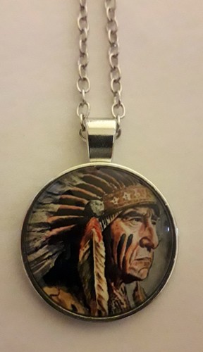 Halskette indianer necklace - halskette,
