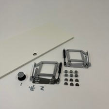 USM Haller Klappe mit Griff und Anbausatz (75x35cm, Reinweiß, 1. Generation)