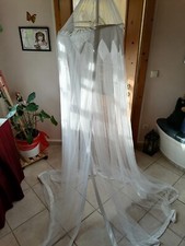 Betthimmel/Baldachin für Baby-/Kinderbett/Spielecke weiß transparent