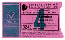 Ticket BL Fortuna Düsseldorf - 1. FC Köln 1982/83