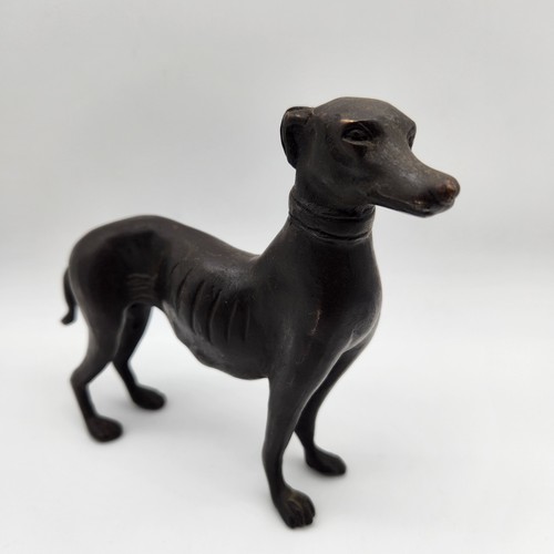 Antike bronze windhund hund - antike,