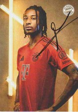 Michael Olise, FC Bayern München, original signierte AK, Saison 2024/25