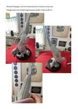 Porzellan Papagei, ca. 65cm