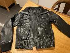 Lederjacke Schwarz Vintage
