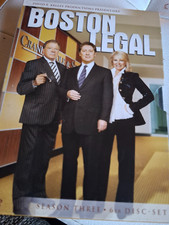 6 DVDs  Boston Legal , Season three disc set box