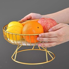 Vintage Obstkorb Metall Ø23cm