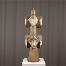 66539) 8 Gesichter Figur Lega Kongo Afrika AFRIKANISCHE KUNST