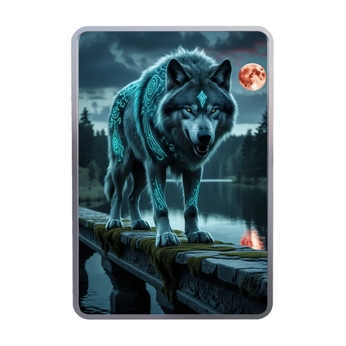 999 silberbarren wolf - oz, .999