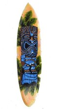 Deko Surfboard 100cm Tiki