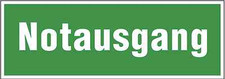 Fluchtweg Notausgang Schild
