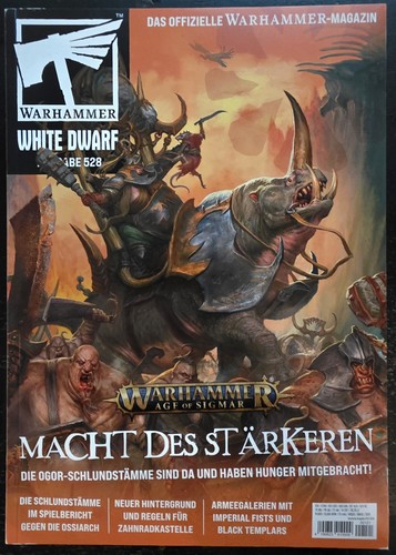 Warhammer white dwarf - white,