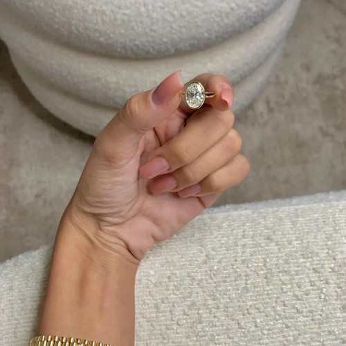 Diamant ring 14k - diamant,