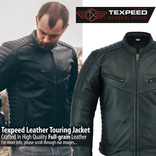 Leder motorrad jacke mit - motorrad,