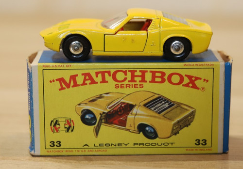 Matchbox lamborghini - no, 33,