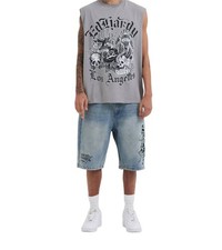 Jeans Ed Hardy Death or Glory Short Jeans Herren kurze Hose blue 18212