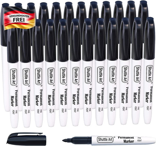 Permanentmarker set schwarz - permanentmarker, 24