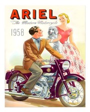 Vintage Motorrad Wandkunst