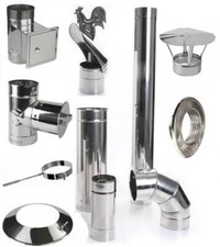 Edelstahl Rauchrohr Bogen