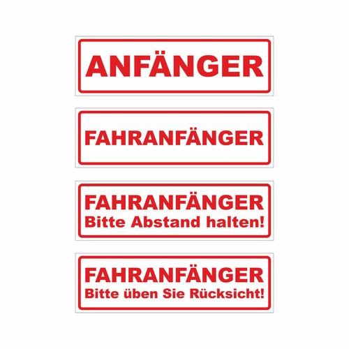 Fahranfänger aufkleber - fahranfänger,