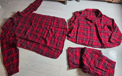 Flanell set pyjama - +, nachthemd