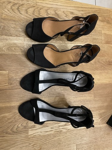 Paar absatzschuhe schwarz - paar,