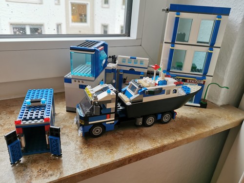 Lego polizei station mit boot - polizei,