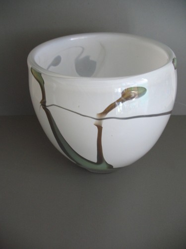 Signierte glas vase glashaus - signierte,