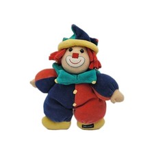 Sterntaler Clown Harlekin Rassel Bunt Stoff Puppe Vintage 