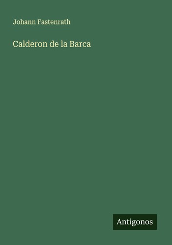 Calderon barca johann - la,
