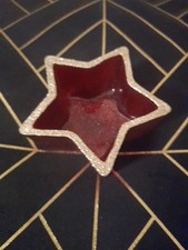 Stern-Teelichthalter aus Glas