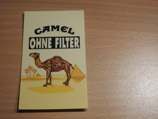 Camel Ohne Filter  Einsteckkarte Zigarettenautomat   Original 4,7x7,9 cm