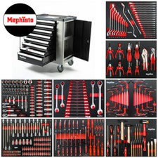 Werkzeugwagen gefüllt XXL Premium 8 Schubladen mit Werkzeug Ringschlüssel-Set