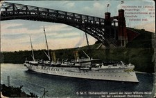 Ak Deutsches Kriegsschiff, SMY Hohenzollern, Kaiser Wilhelm Kanal,... - 10450625